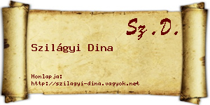 Szilágyi Dina névjegykártya